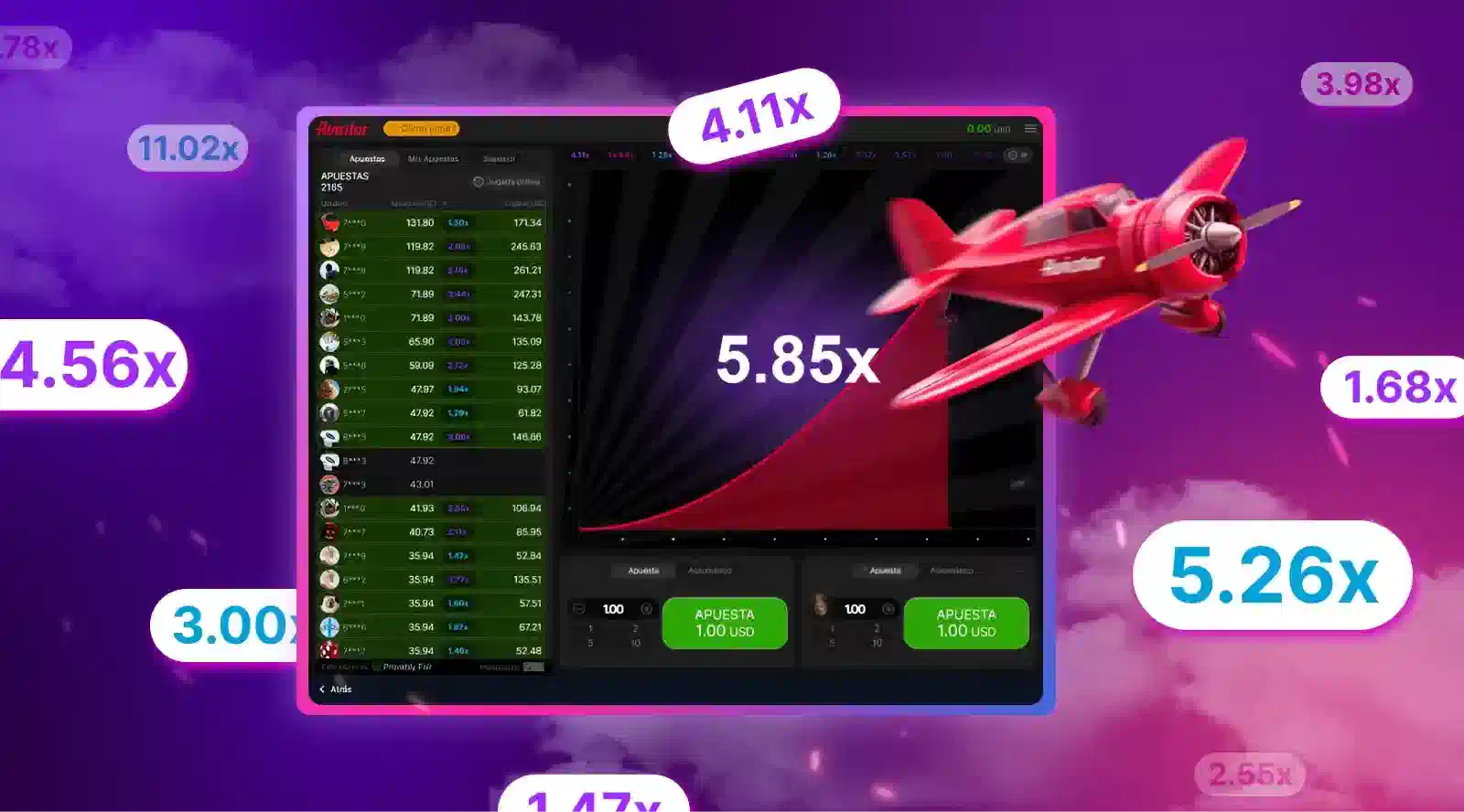 Jugar Aviator en 1Win Ecuador