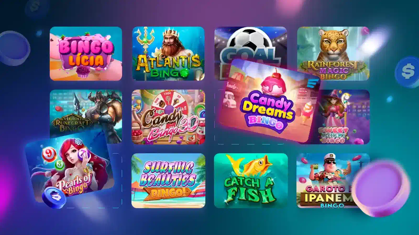 Loterías disponibles en la aplicación