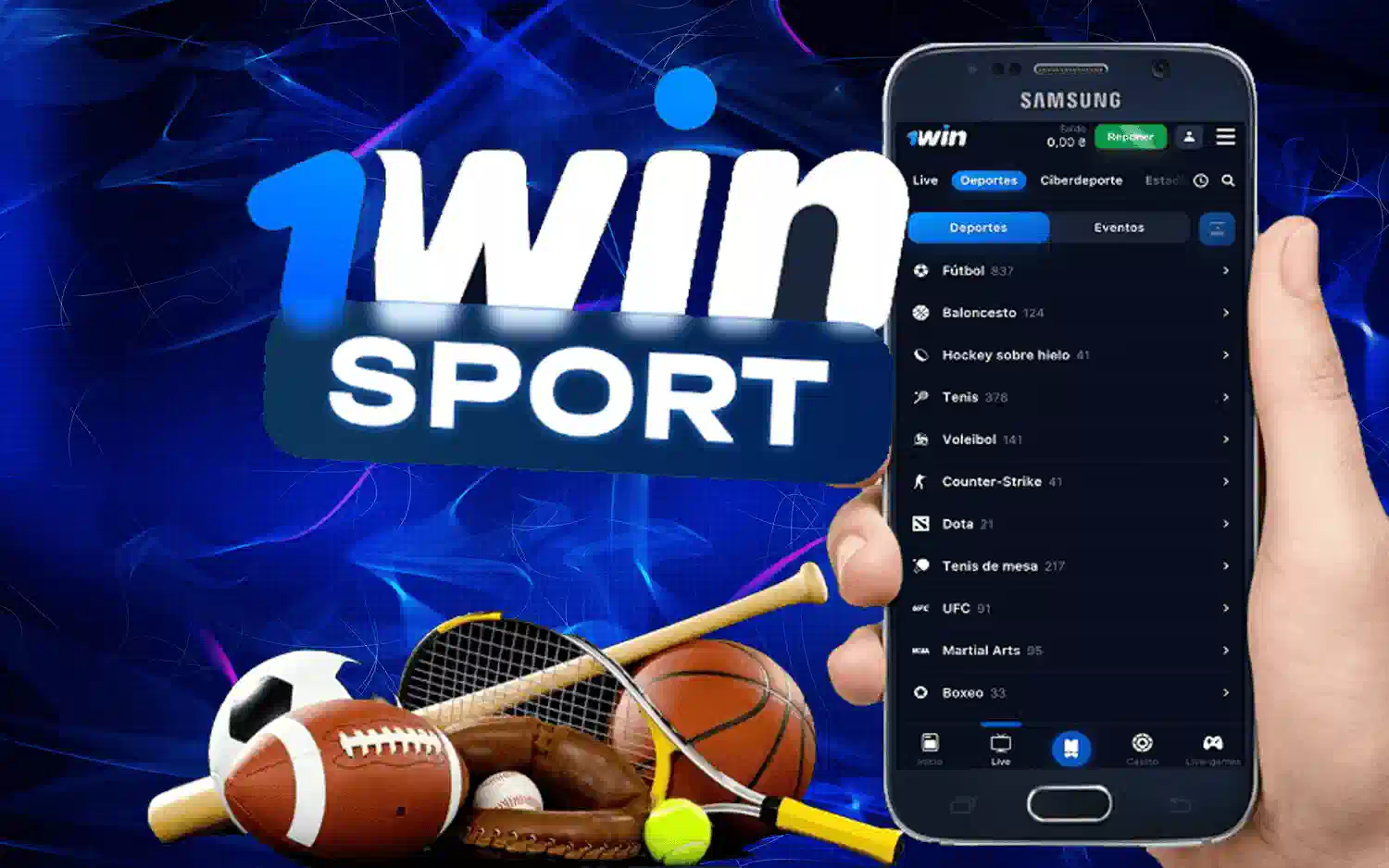 Apuestas en la App de 1win