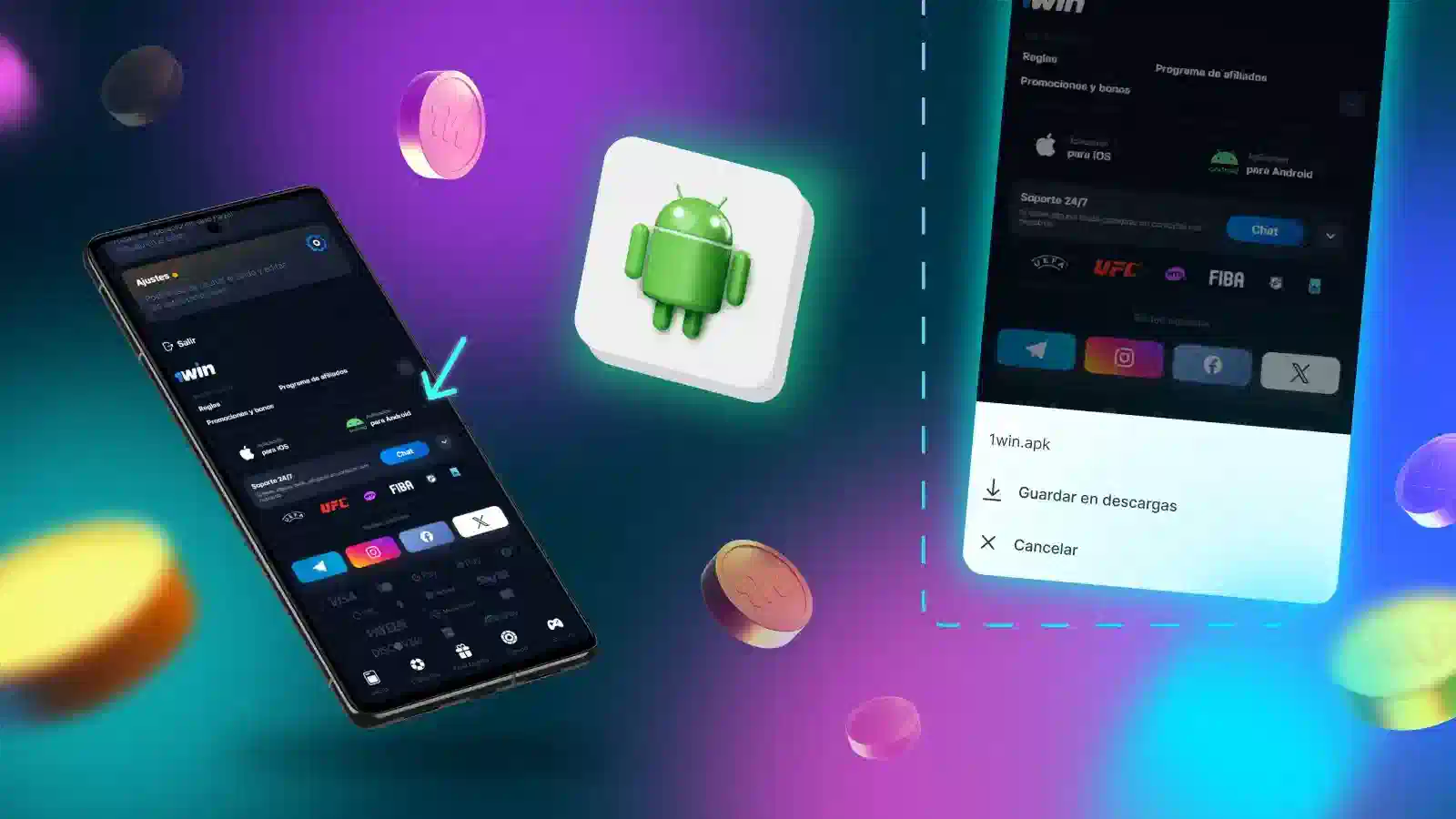 App 1win para Android