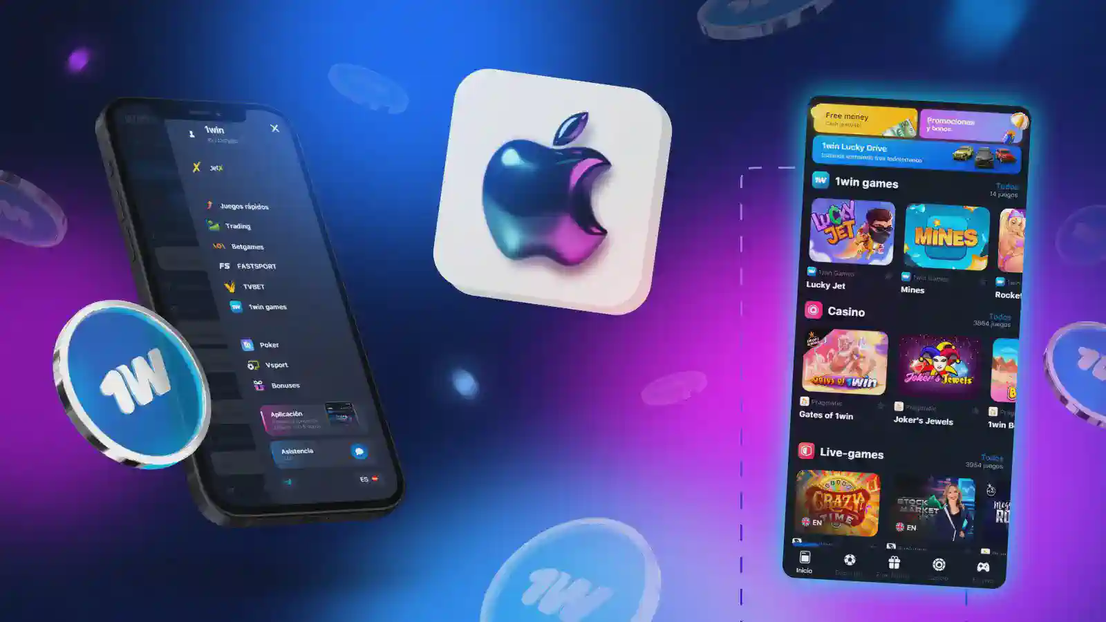 App 1win en iOS